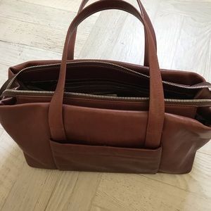 BRUNELLO CUCINELLI LEATHER SHOULDER BAG